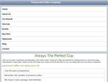 Tablet Screenshot of blog.paramountcoffee.com