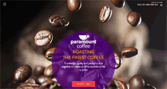Desktop Screenshot of paramountcoffee.com